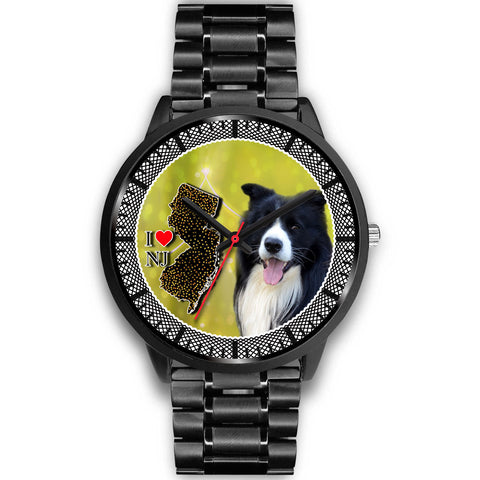 Border Collie Dog New Jersey Christmas Special Wrist Watch