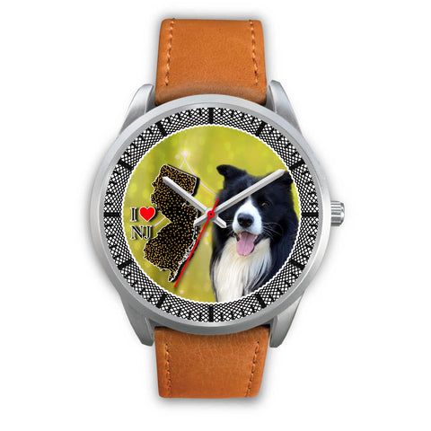 Lovely Border Collie Dog New Jersey Christmas Special Wrist Watch