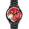 Cheerful Brittany Dog New Jersey Christmas Special Wrist Watch