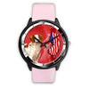 Cheerful Brittany Dog New Jersey Christmas Special Wrist Watch