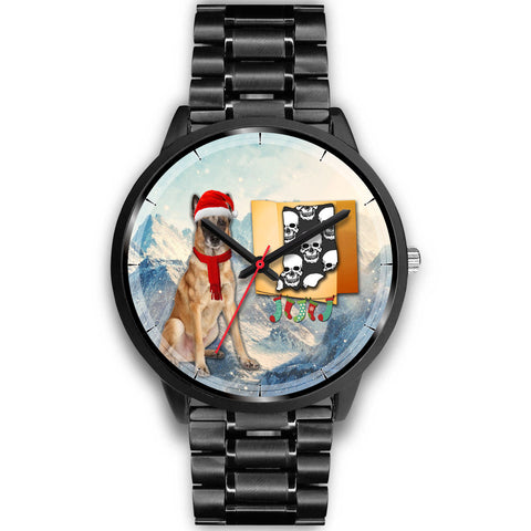 Belgian Malinois Dog Indiana Christmas Special Wrist Watch