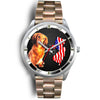 Love Dachshund Dog New Jersey Christmas Special Wrist Watch