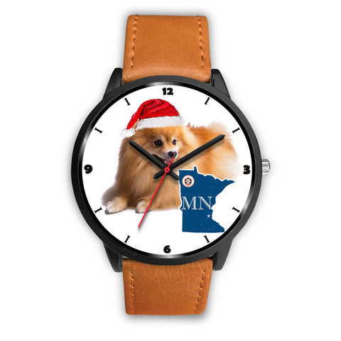 Pomeranian Dog Minnesota Christmas Special Wrist Watch