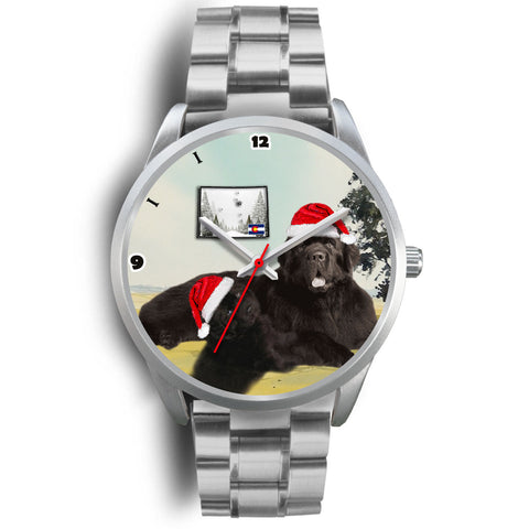 Newfoundland Dog Colorado Christmas Special Wrist Watch