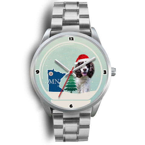 English Springer Spaniel Minnesota Christmas Special Wrist Watch