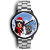 Bernese Mountain Dog Indiana Christmas Special Wrist Watch