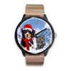 Bernese Mountain Dog Indiana Christmas Special Wrist Watch