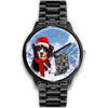 Bernese Mountain Dog Indiana Christmas Special Wrist Watch