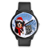 Bernese Mountain Dog Indiana Christmas Special Wrist Watch