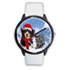 Bernese Mountain Dog Indiana Christmas Special Wrist Watch