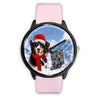 Bernese Mountain Dog Indiana Christmas Special Wrist Watch