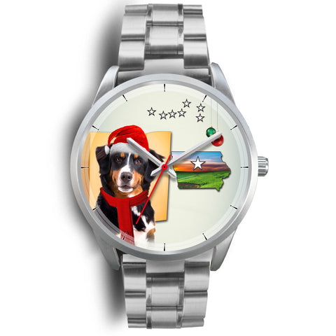 Bernese Mountain Dog Iowa Christmas Special Wrist Watch