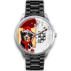 Cute Bernese Mountain Dog Indiana Christmas Special Wrist Watch