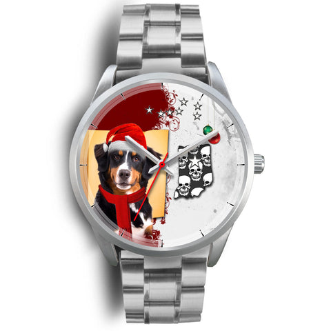 Cute Bernese Mountain Dog Indiana Christmas Special Wrist Watch