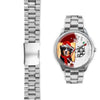 Cute Bernese Mountain Dog Indiana Christmas Special Wrist Watch