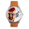 Cute Bernese Mountain Dog Indiana Christmas Special Wrist Watch