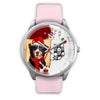 Cute Bernese Mountain Dog Indiana Christmas Special Wrist Watch