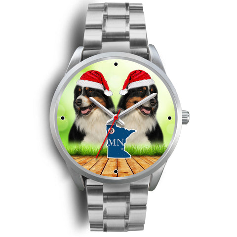 Australian Shepherd Minnesota Christmas Special Wrist Watch
