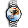 Black Labrador Retriever Iowa Christmas Special Wrist Watch