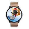 Black Labrador Retriever Iowa Christmas Special Wrist Watch