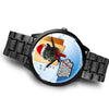 Black Labrador Retriever Iowa Christmas Special Wrist Watch