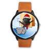 Black Labrador Retriever Iowa Christmas Special Wrist Watch