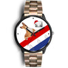 Basenji Dog Colorado Christmas Special Wrist Watch