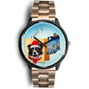 Border Collie Indiana Christmas Special Wrist Watch