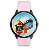 Border Collie Indiana Christmas Special Wrist Watch