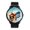 Border Collie Indiana Christmas Special Wrist Watch