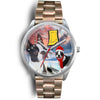 Boston Terrier Indiana Christmas Special Wrist Watch