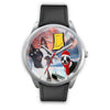 Boston Terrier Indiana Christmas Special Wrist Watch
