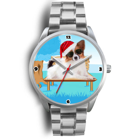 Papillon Dog Christmas Special Wrist Watch