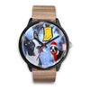 Boston Terrier Indiana Christmas Special Black Wrist Watch