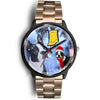 Boston Terrier Indiana Christmas Special Black Wrist Watch