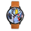 Boston Terrier Indiana Christmas Special Black Wrist Watch