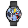 Boston Terrier Indiana Christmas Special Black Wrist Watch