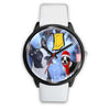 Boston Terrier Indiana Christmas Special Black Wrist Watch