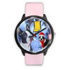 Boston Terrier Indiana Christmas Special Black Wrist Watch