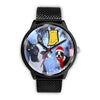 Boston Terrier Indiana Christmas Special Black Wrist Watch