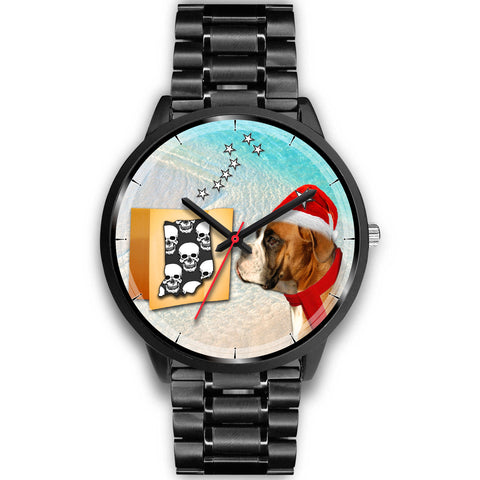 Boxer Dog Indiana Christmas Special Wrist Watch