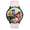 Brittany Dog Indiana Christmas Special Wrist Watch