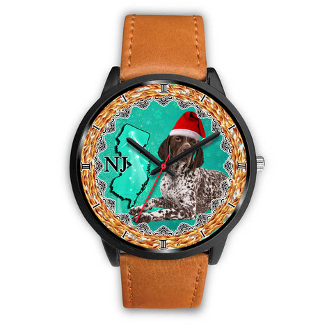 German Shorthaired Pointer Dog New Jersey Christmas Special Wrist Watch
