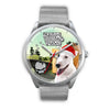 Bull Terrier Iowa Christmas Special Silver Wrist Watch