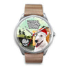 Bull Terrier Iowa Christmas Special Silver Wrist Watch