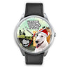 Bull Terrier Iowa Christmas Special Silver Wrist Watch