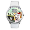 Bull Terrier Iowa Christmas Special Silver Wrist Watch