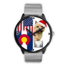 Norwich Terrier Colorado Christmas Special Wrist Watch