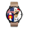 Norwich Terrier Colorado Christmas Special Wrist Watch