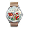 Cute Bulldog Iowa Christmas Special Wrist Watch